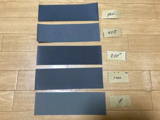 並べられたヤスリ