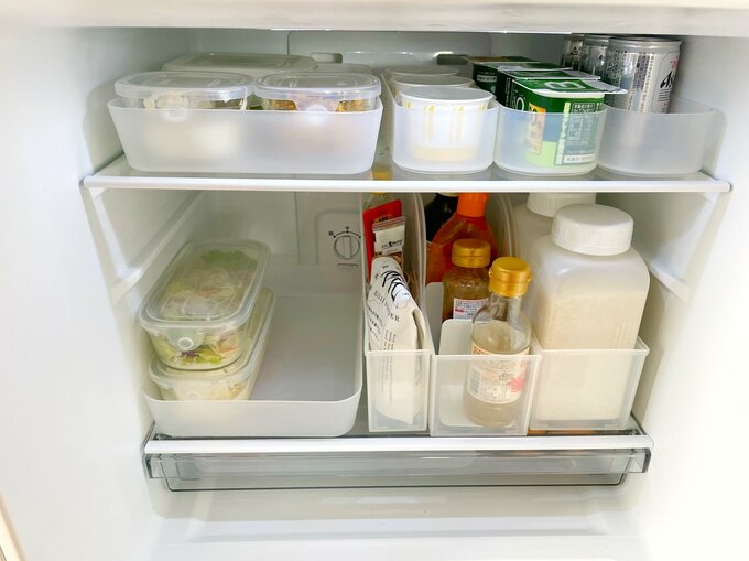 すっきり収納された庫内