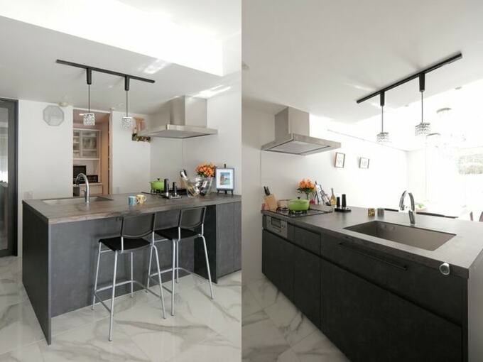 キッチン　リノベーション　ハイスペック　パントリー