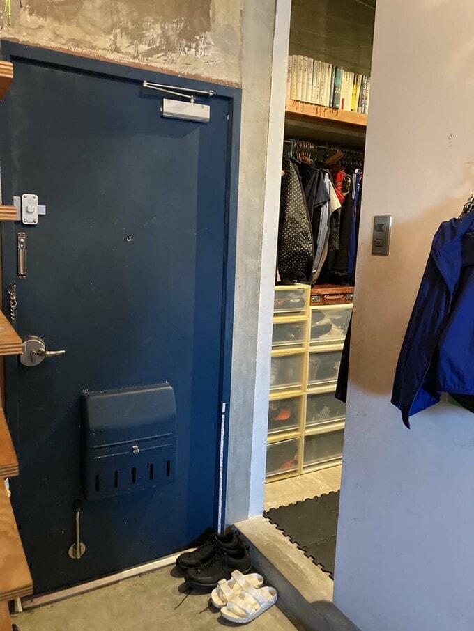 玄関からクローゼットに直行