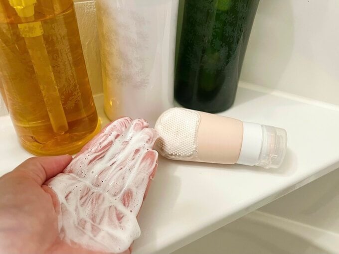 使用後はシャワーで洗うだけ