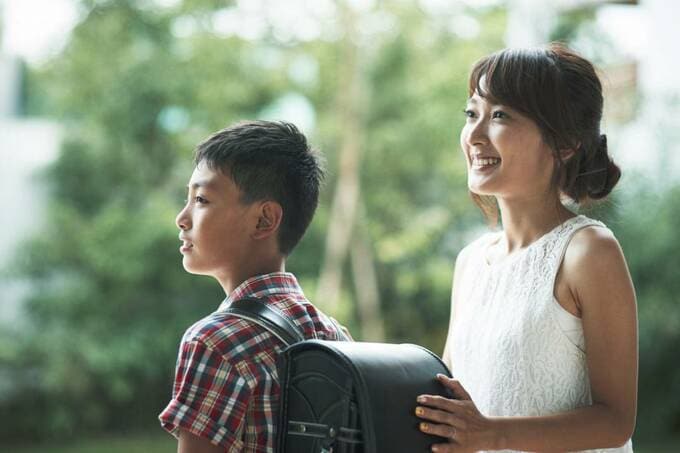 母と息子の様子