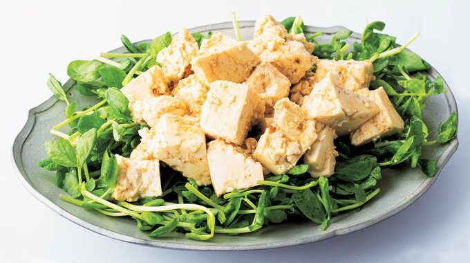 くずし豆腐のスタミナサラダ