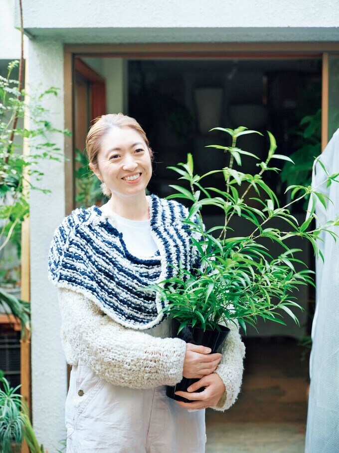 店主の庄司愛さんが好きなのはドラセナ