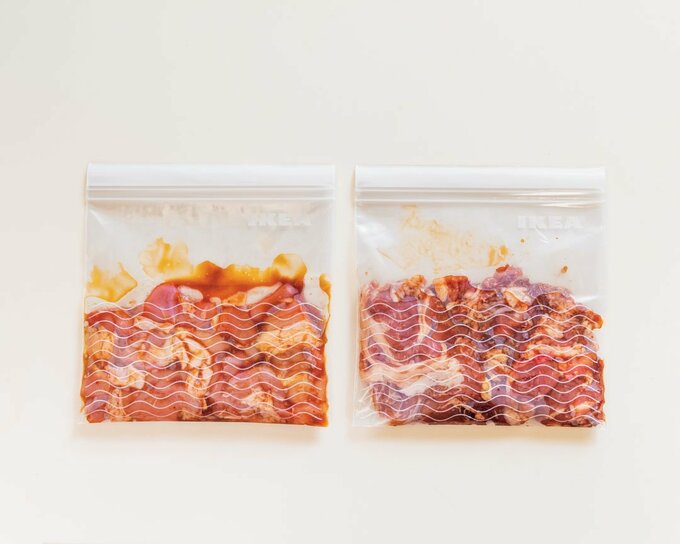 保存袋に入った肉