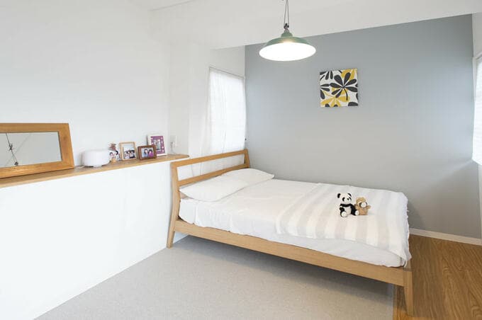 グレーのアクセントクロス