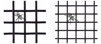 通風ドアの網戸