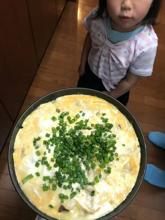 親子丼の完成図