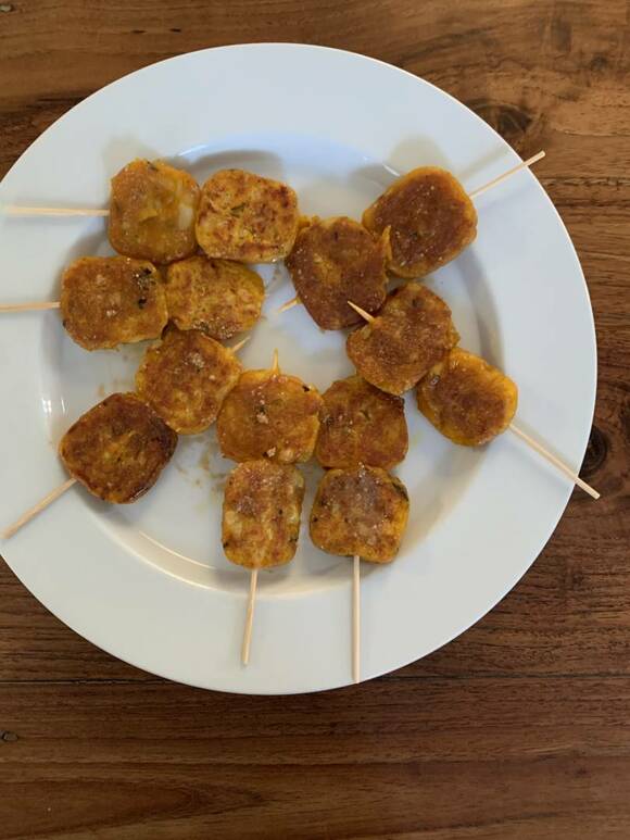 カボチャのいもだんご