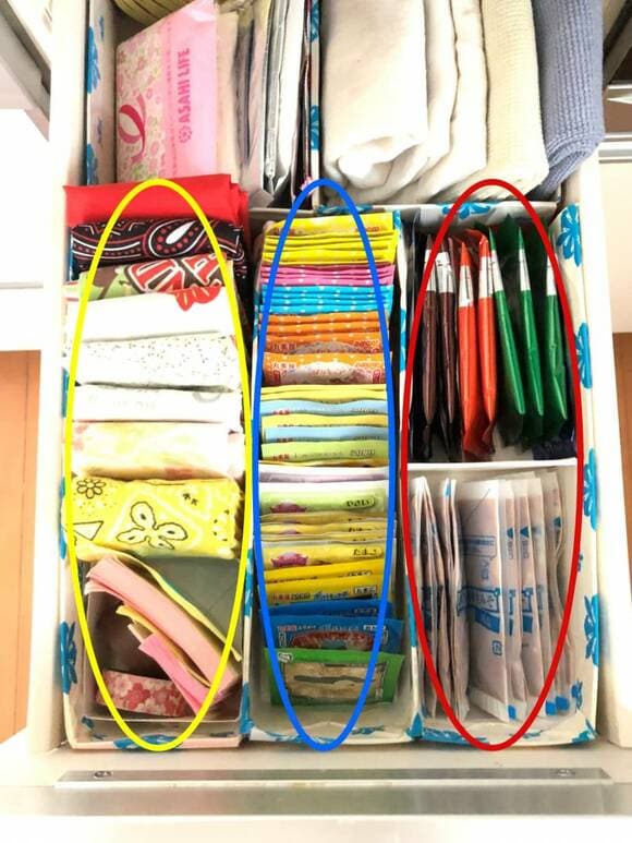 牛乳パックにナフキンなど