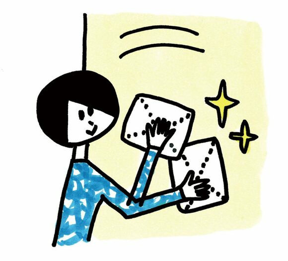 乾いた布で水気をふき取