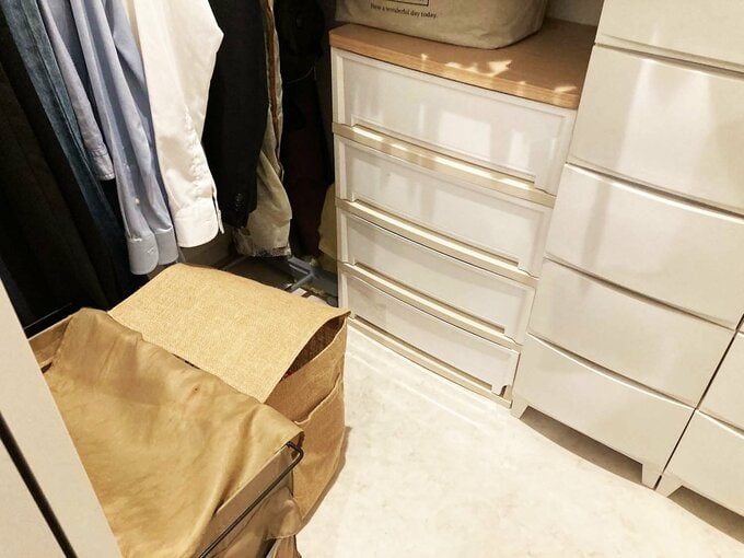 2階のウォークインクローゼット