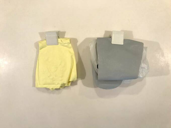 ゴム手袋とゴム靴