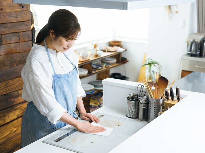 コンロのふき掃除