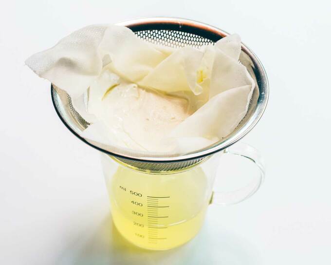 ヨーグルトの水きり
