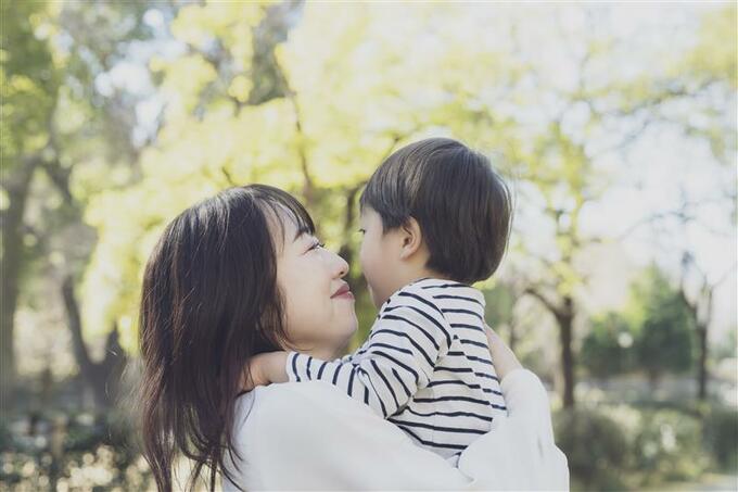 あいりさんと、息子のぽぽちゃん