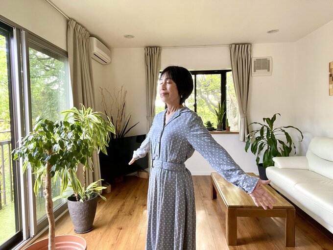 深呼吸をするライフさん