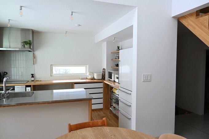 ダイニングからは見えにくい