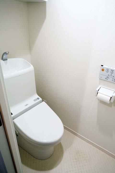 設備や壁などが一新されていたトイレ