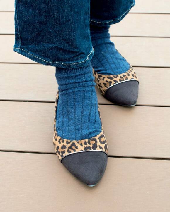 レオパード柄シューズ