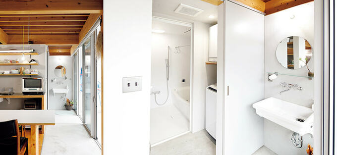 洗面、洗濯スペース、浴室の水回り