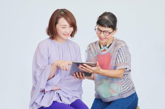 美容師とモデル