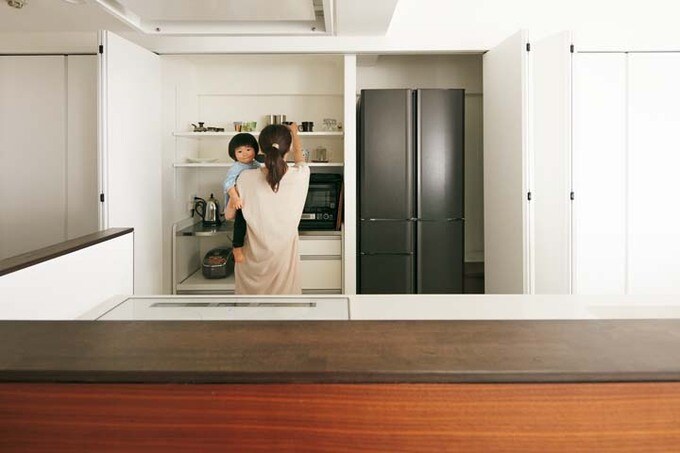 キッチンの背面収納