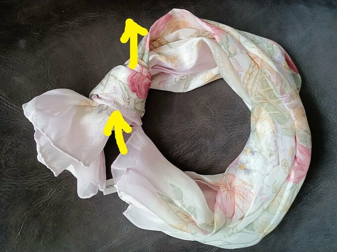 スカーフの巻き方