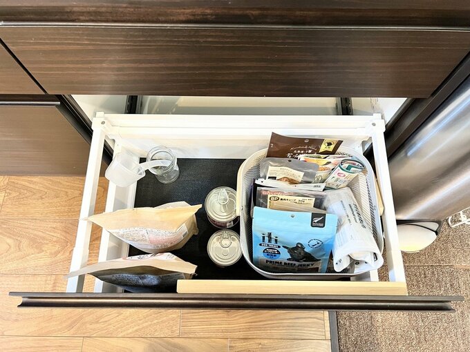 キッチンの引き出し