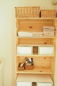 脱衣所の収納として