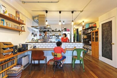 築45年の団地リノベ。ハンモックやキャットウォーク…おうち時間が楽しい