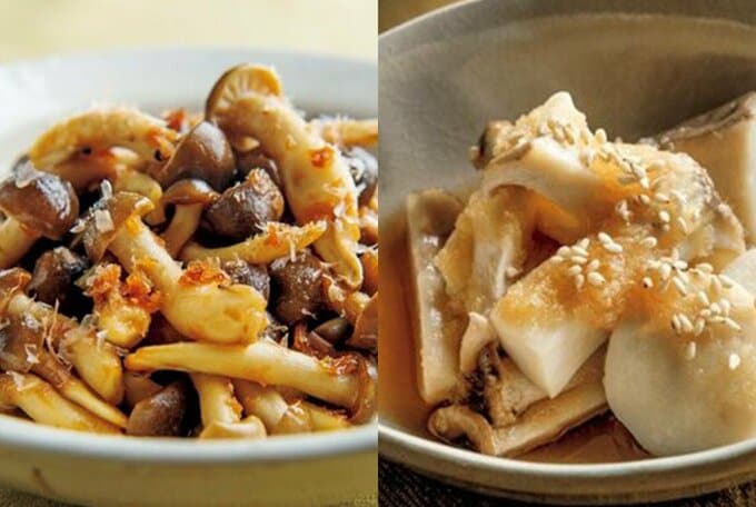 5分で食卓が華やかになるキノコの副菜