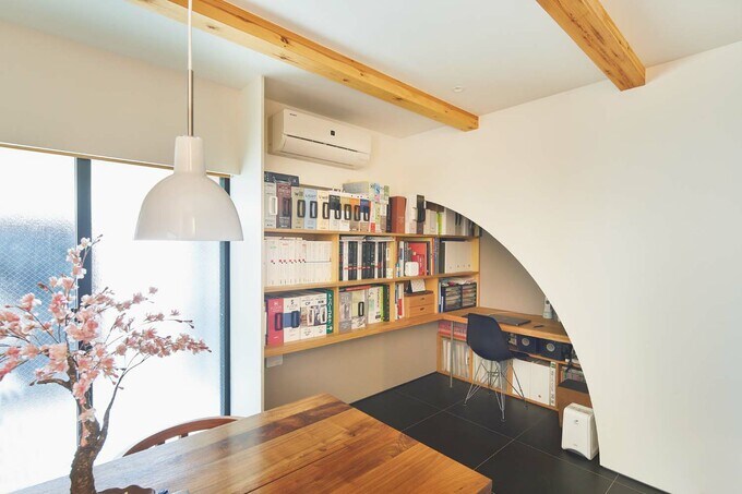 オフィスとして使う土間