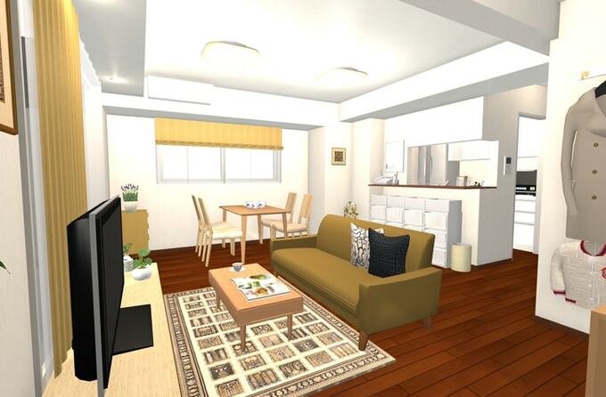 リビングダイニングゾーン