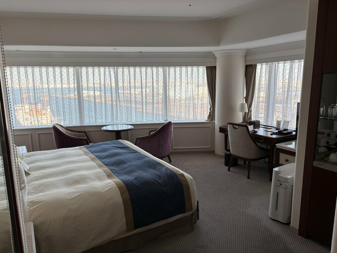 写真：横浜のホテルの窓