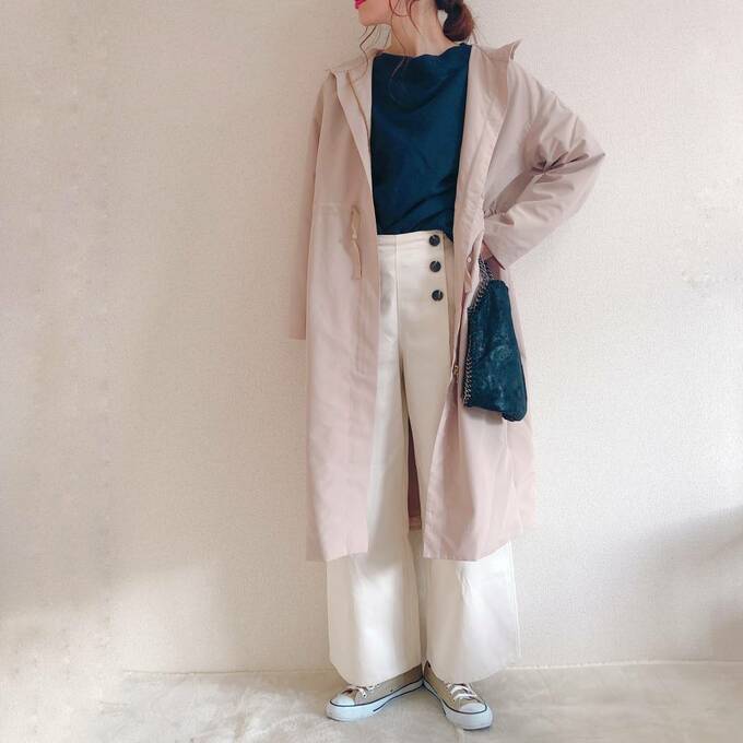 ワイドパンツと合わせてもかわいい