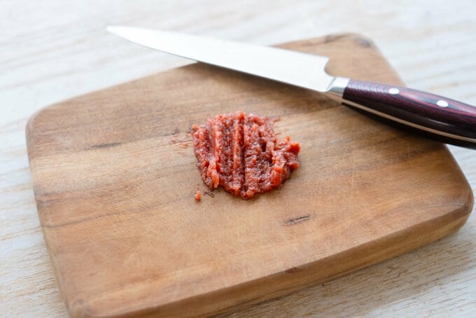 梅干しをたたく