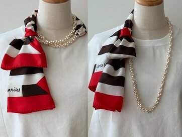 「そのまま首に巻くよりも…」50代、眠っていたスカーフのおしゃれな活用術で一気に華やぐ