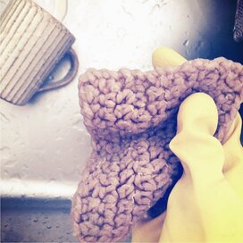 簡単手づくりエコたわしで食器もキッチンもピカピカ！節約と時短に！