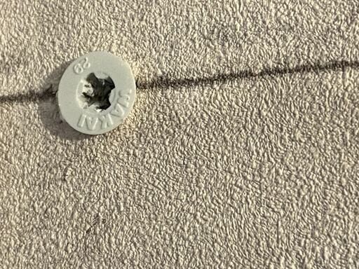 奥までねじ込めたアンカー