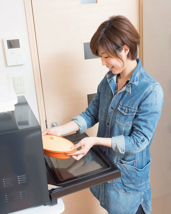ガスコンロを使用せず電子レンジ調理を心がける