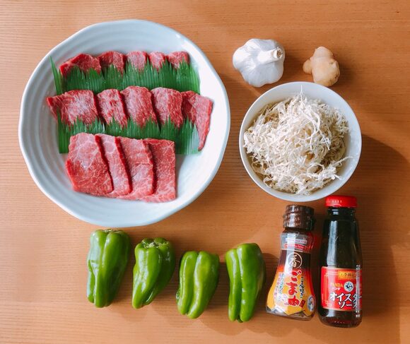 切り干し大根のチンジャオロースー