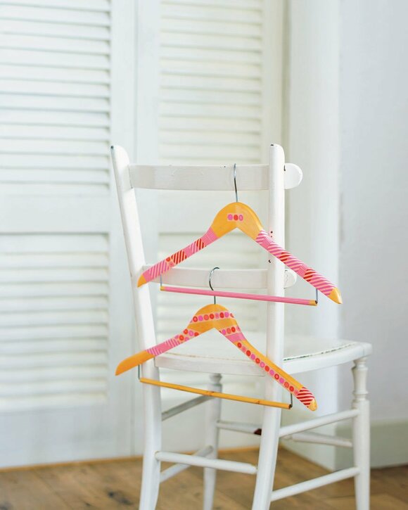 マステを巻いたおめかしハンガー