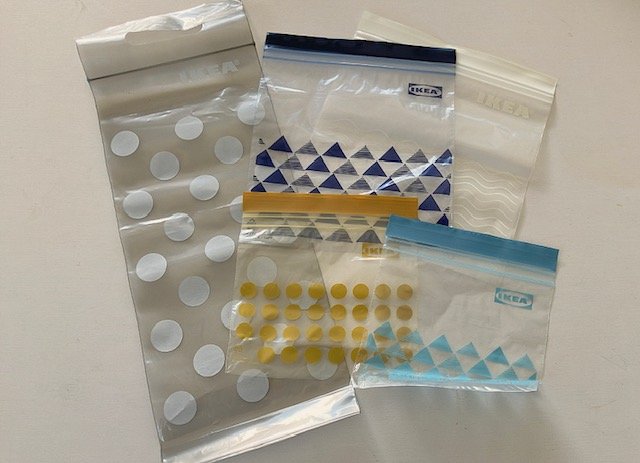 ジッパー付きの袋