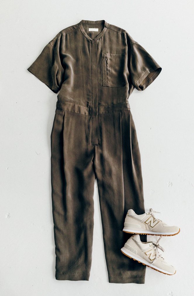 茶色オールインワン