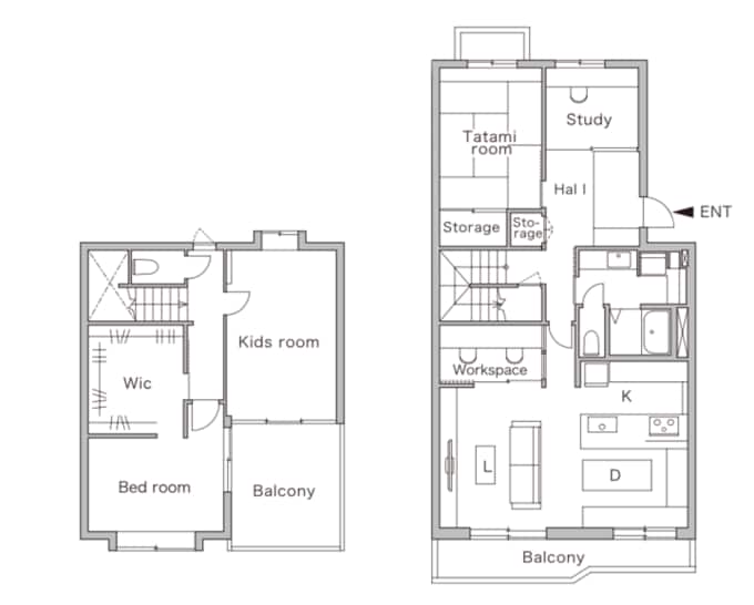 リノベーション後の間取り図