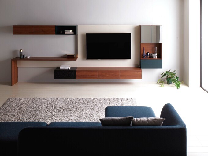 パモウナのテレビ回りの収納