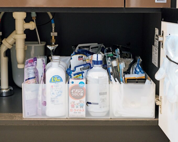 ボックスに洗剤など