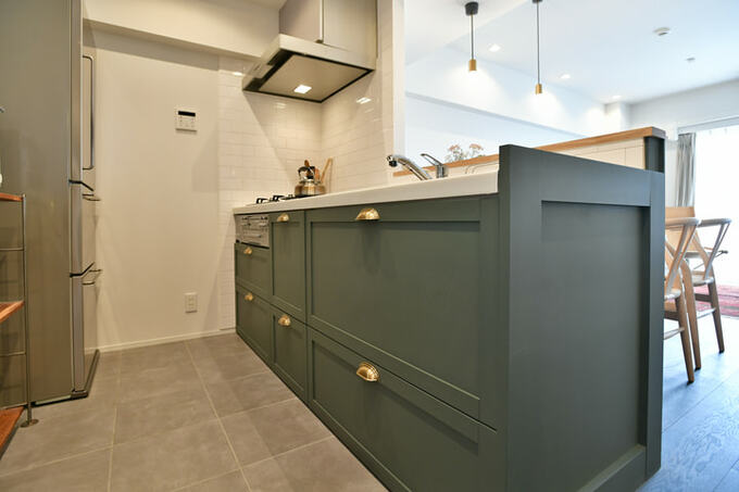 グレイッシュなキッチン