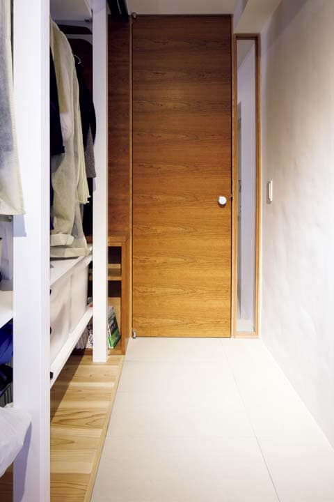 北側に新設した土間